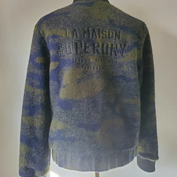 SUPERDRY Evie wool bomber. Size medium - Picture 8 of 15